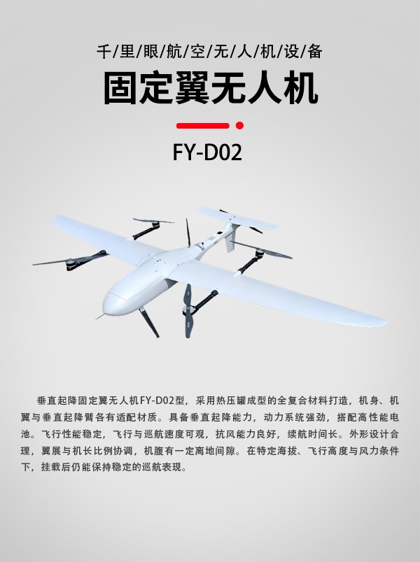 垂直起降固定翼無人機(jī)FY-D02型(圖1)